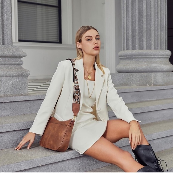 💕BOSTANTEN Crossbody Bag Vegan Leather Hobo With Wide Shoulder Strap💕 - Picture 2 of 10